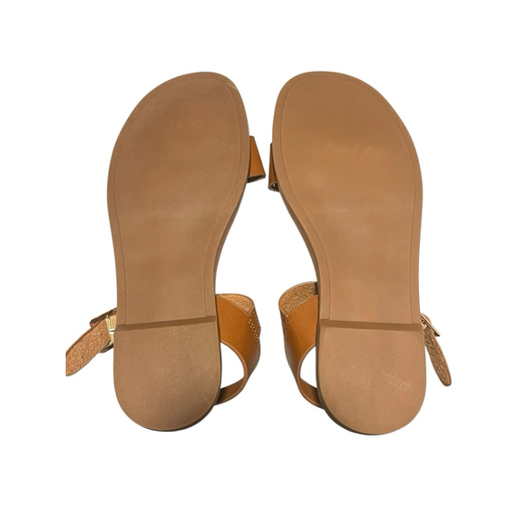 Steve Madden Sandals Womens Size 6M Brown Faux Leather - Picture 7 of 8